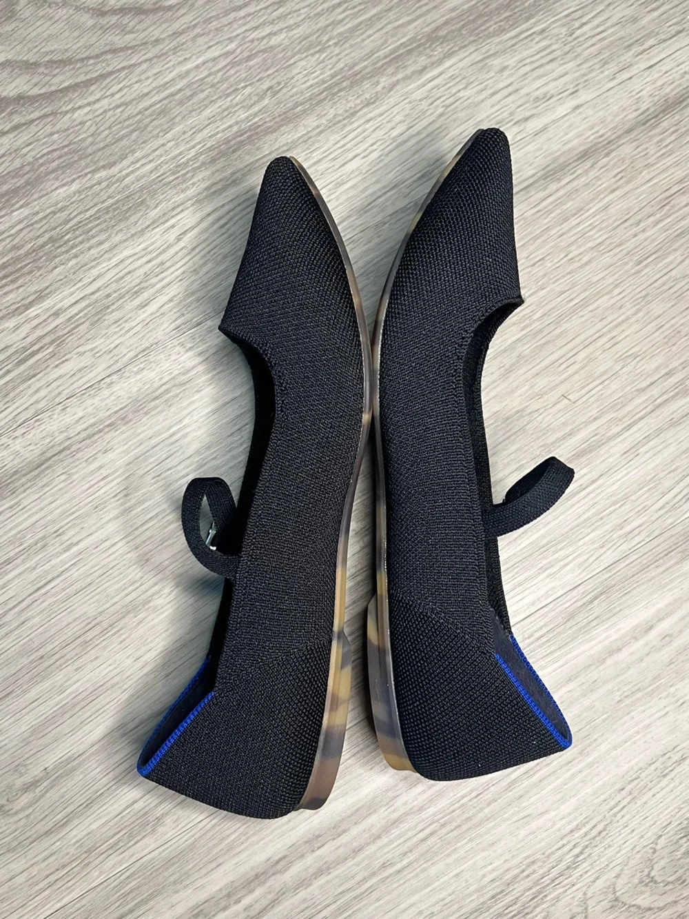Rothy's The Point Mary Jane Flats Women's Sz 8 Black Career Casual